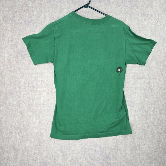 Hurley Mens Green Graphic T-Shirt S - Picture 2 of 5